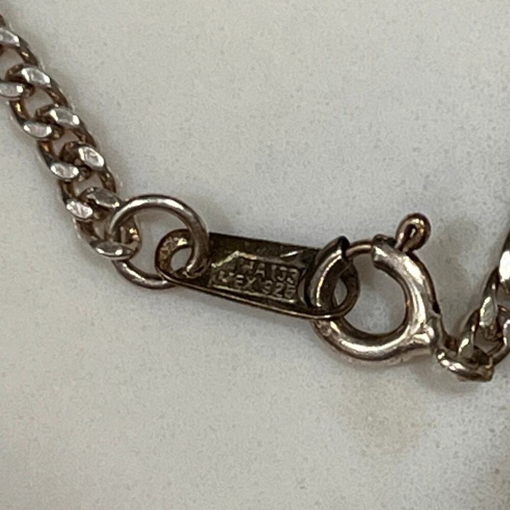 Sterling Silver Jewelry Lot 925 Mexican Silver Chain Earrings Pendant 19.42g - Picture 16 of 16